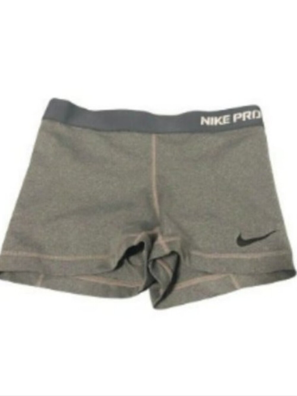Nike Pro Womens Fitted Dri Fit Gray Shorts Sz S